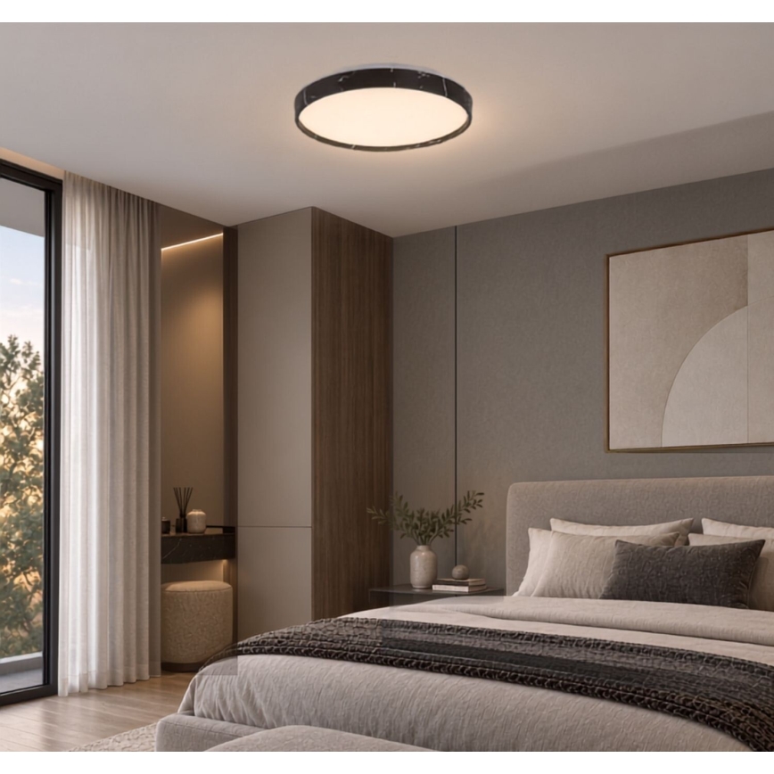Rabalux - LED Stmívatelné stropní svítidlo LED/24W/230V 3000-6500K pr. 38 cm černá + dálkové ovládání
