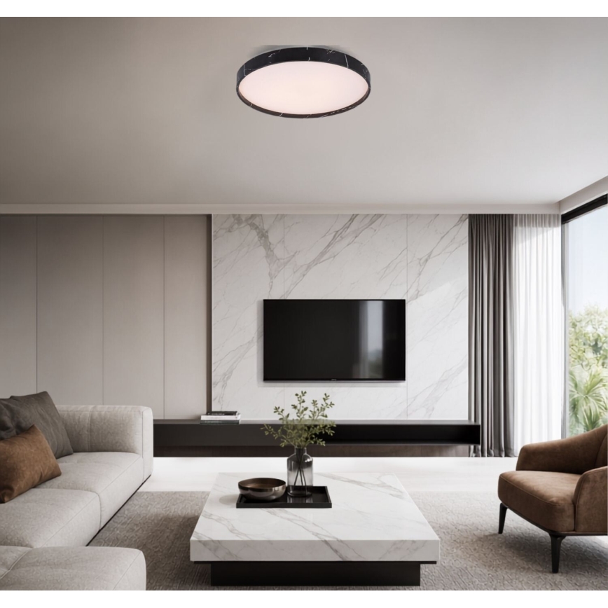 Rabalux - LED Stmívatelné stropní svítidlo LED/24W/230V 3000-6500K pr. 38 cm černá + dálkové ovládání