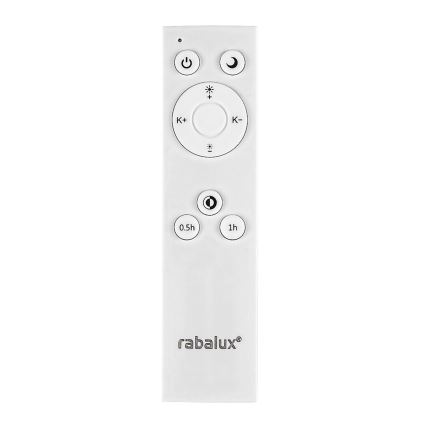 Rabalux - LED Stmívatelné stropní svítidlo LED/24W/230V 3000-6500K pr. 38 cm černá + dálkové ovládání