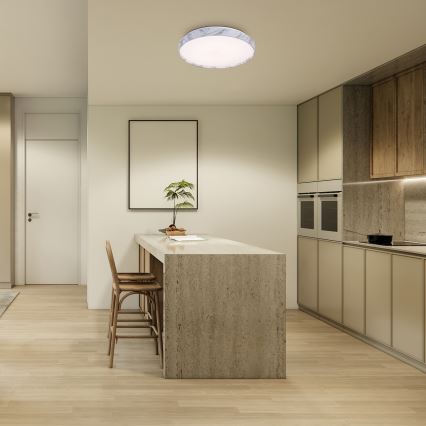 Rabalux - LED Stmívatelné stropní svítidlo LED/24W/230V 3000-6500K pr. 38 cm bílá + dálkové ovládání