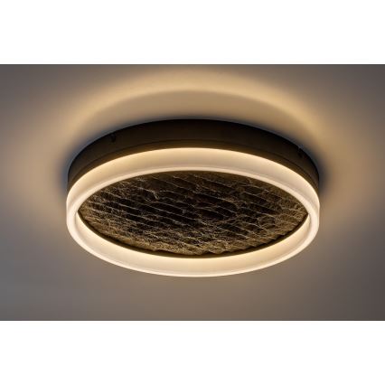 Rabalux - LED Stmívatelné stropní svítidlo LED/24W/230V 3000-6500K pr. 40 cm černá + dálkové ovládání