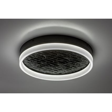 Rabalux - LED Stmívatelné stropní svítidlo LED/24W/230V 3000-6500K pr. 40 cm černá + dálkové ovládání
