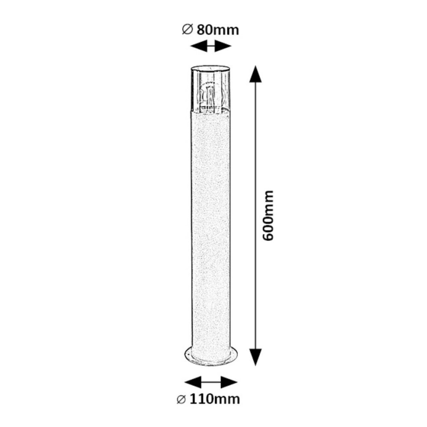 Rabalux - Venkovní lampa 1xE27/12W/230V IP44