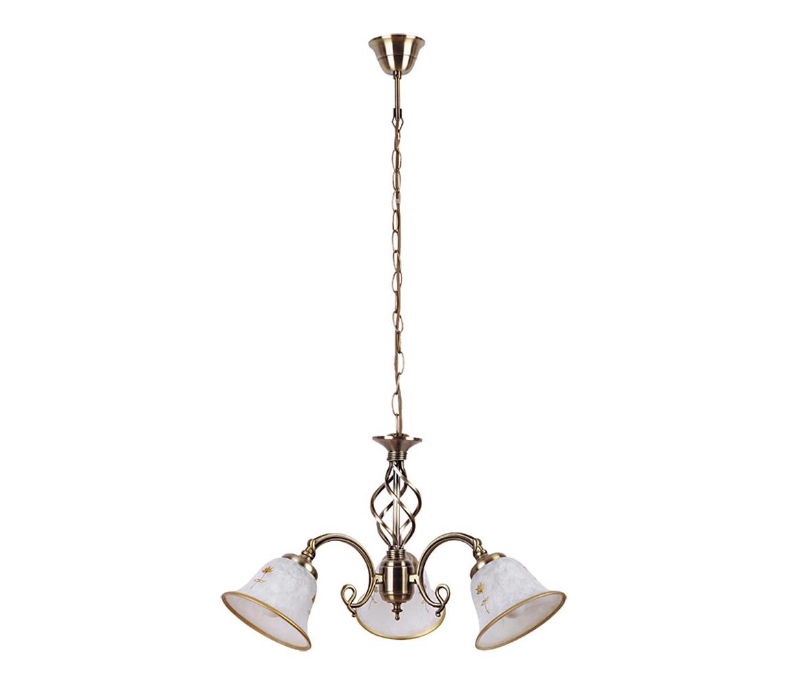 Rabalux Rabalux 7173 - Lustr na řetězu ART FLOWER 3xE14/40W/230V RL7173