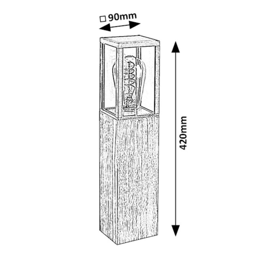 Rabalux - Venkovní lampa 1xE27/60W/230V IP44