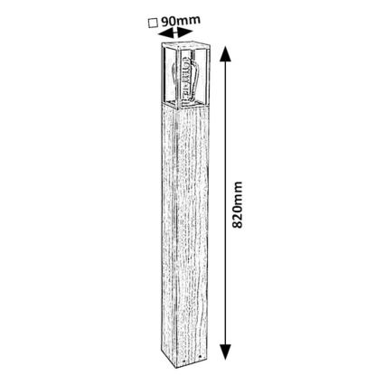 Rabalux - Venkovní lampa 1xE27/60W/230V IP44