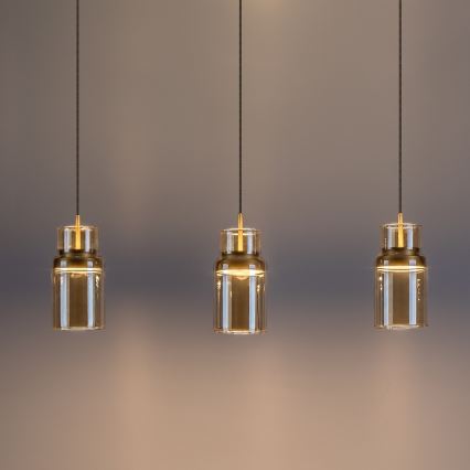 Rabalux - LED Lustr na lanku LED/27W/230V 3000K zlatá