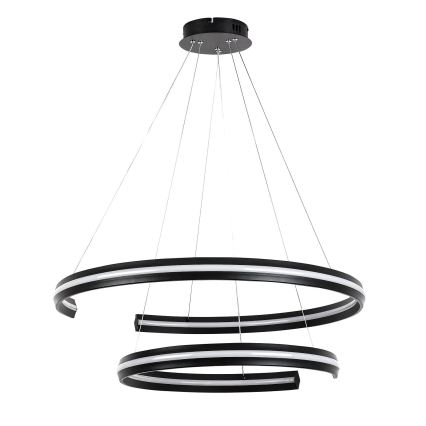 Rabalux - LED Stmívatelný lustr na lanku LED/80W/230V 3000-6500K černá + dálkové ovládání