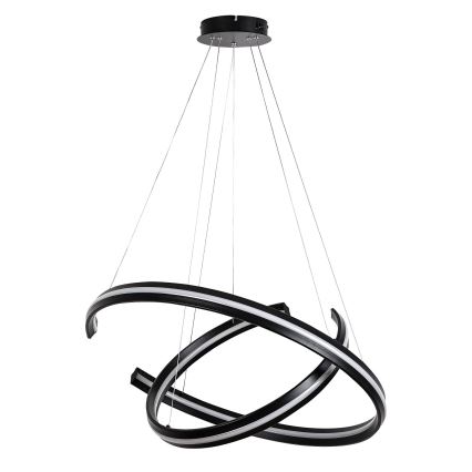 Rabalux - LED Stmívatelný lustr na lanku LED/80W/230V 3000-6500K černá + dálkové ovládání