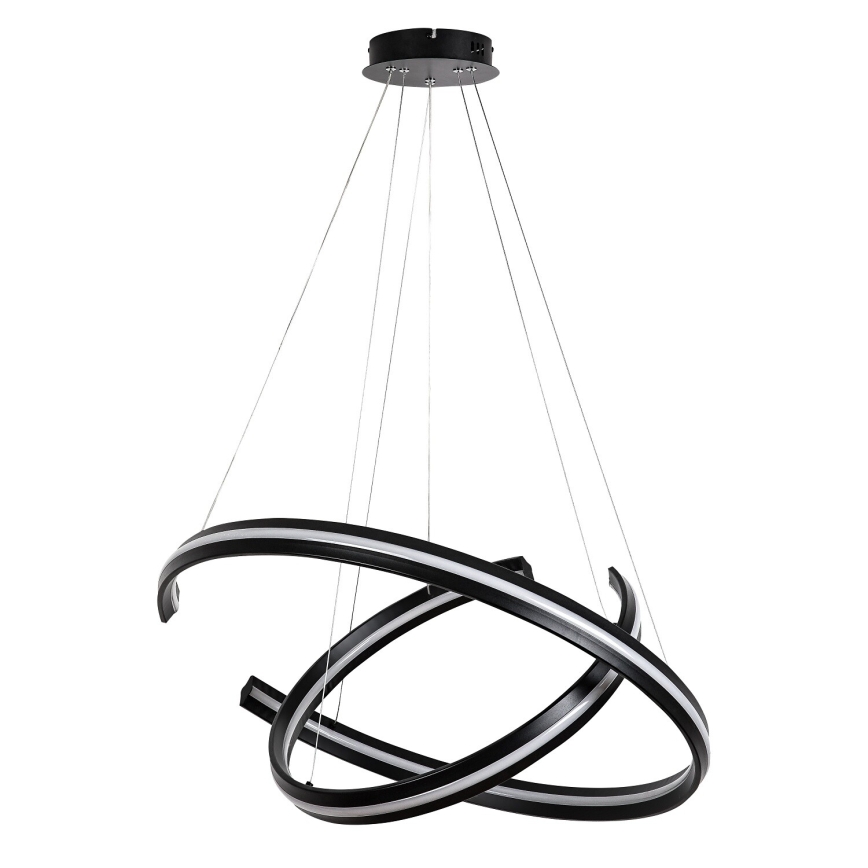 Rabalux - LED Stmívatelný lustr na lanku LED/80W/230V 3000-6500K černá + dálkové ovládání