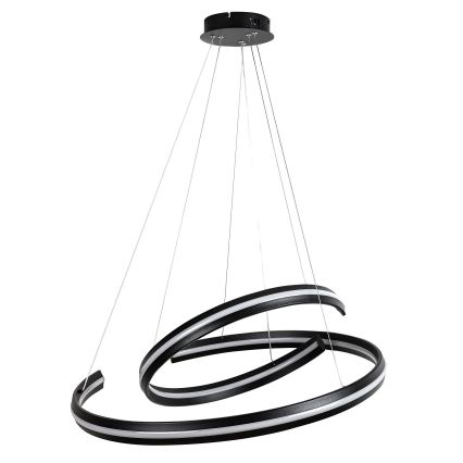 Rabalux - LED Stmívatelný lustr na lanku LED/80W/230V 3000-6500K černá + dálkové ovládání