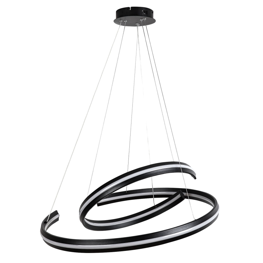 Rabalux - LED Stmívatelný lustr na lanku LED/80W/230V 3000-6500K černá + dálkové ovládání