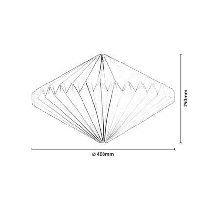 Rabalux - Stínidlo k lustru max. 40W pr. 40 cm bílá