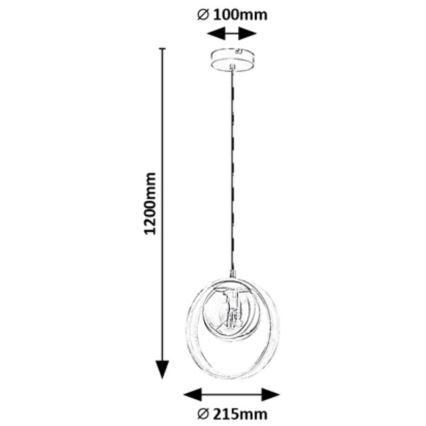 Rabalux - Lustr na lanku 1xE14/15W/230V