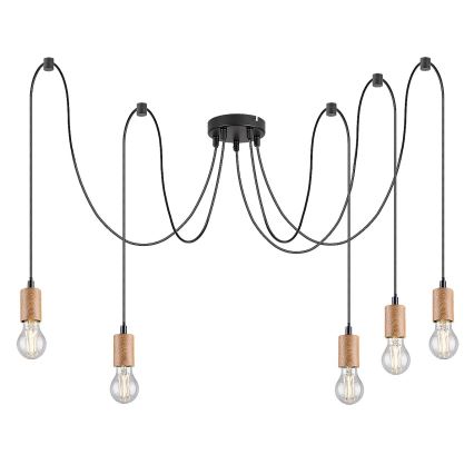 Rabalux - Lustr na lanku 5xE27/60W/230V pavouk buk