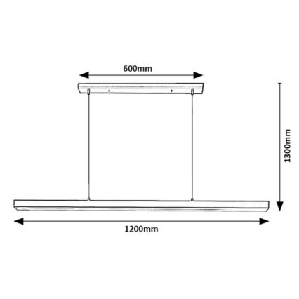 Rabalux - LED Lustr na lanku LED/30W/230V 4000K černá