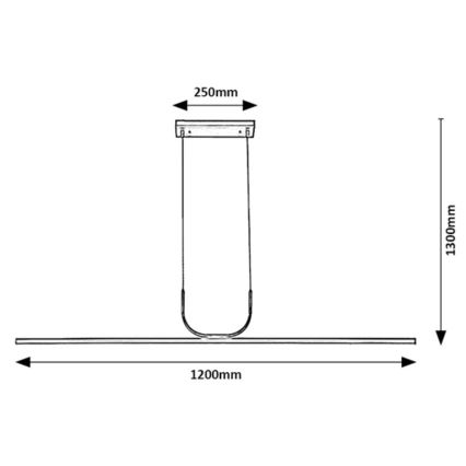 Rabalux - LED Lustr na lanku LED/25W/230V 3000K chrom