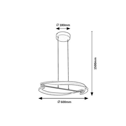 Rabalux - LED Lustr na lanku LED/40W/230V 3000K