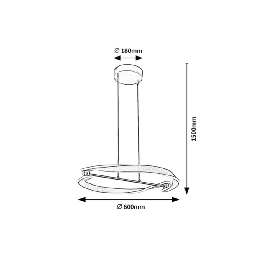 Rabalux - LED Lustr na lanku LED/40W/230V 3000K