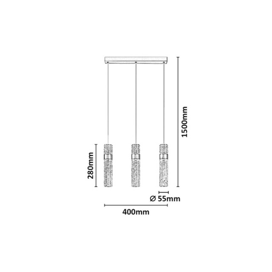Rabalux - LED Lustr na lanku LED/24W/230V 3000K