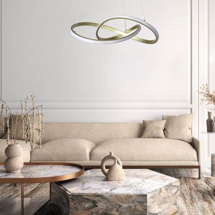 Rabalux - LED Lustr na lanku LED/36W/230V 3000K zlatá