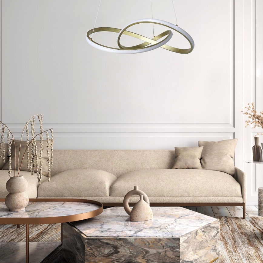 Rabalux - LED Lustr na lanku LED/36W/230V 3000K zlatá