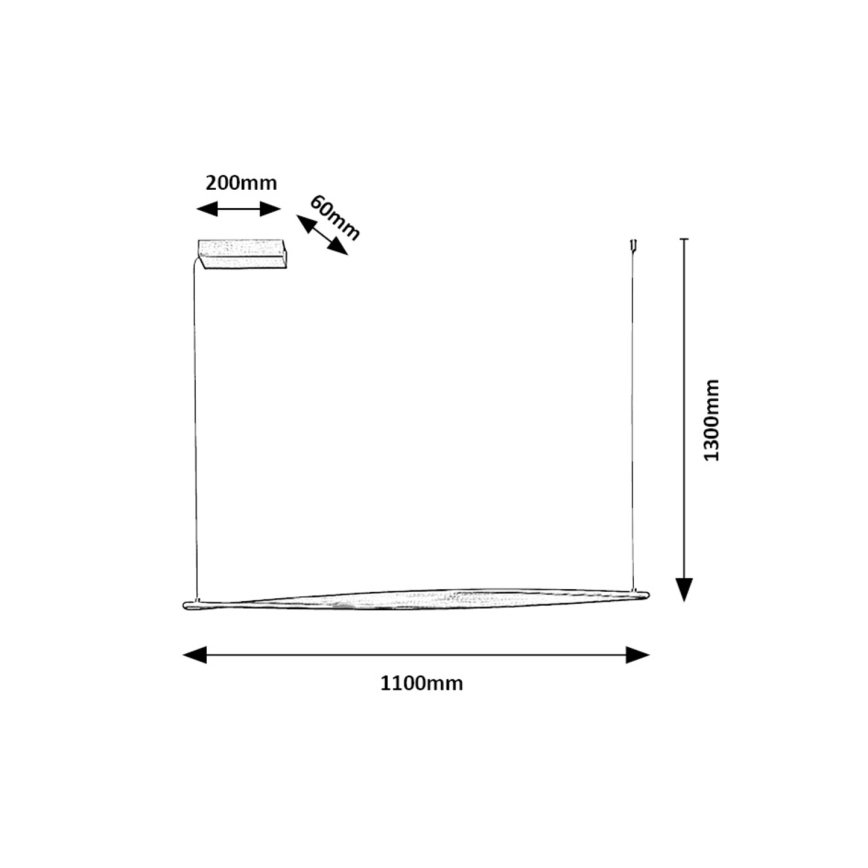 Rabalux - LED Lustr na lanku LED/28W/230V