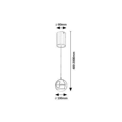 Rabalux - LED Lustr na lanku LED/6W/230V 4000K