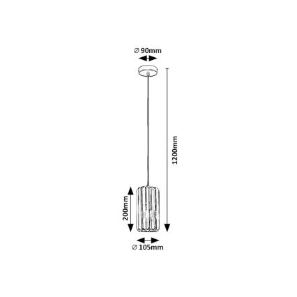 Rabalux - Lustr na lanku 1xE27/40W/230V