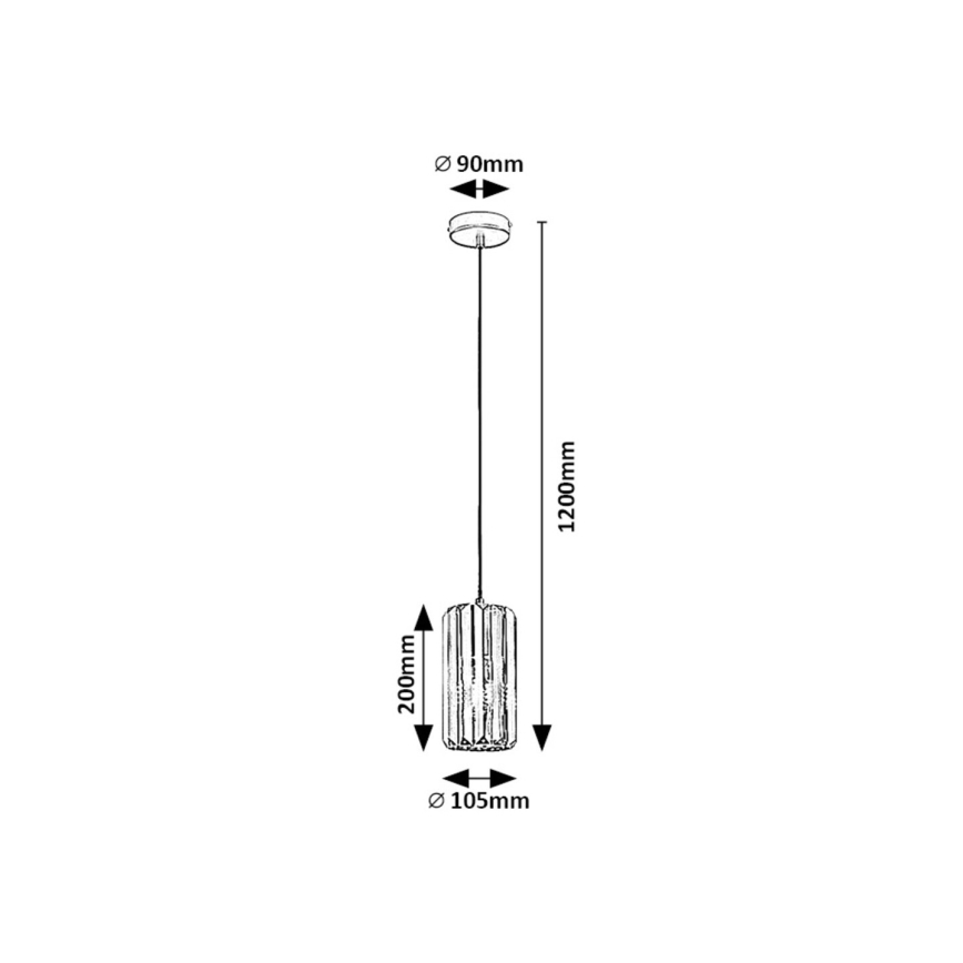 Rabalux - Lustr na lanku 1xE27/40W/230V