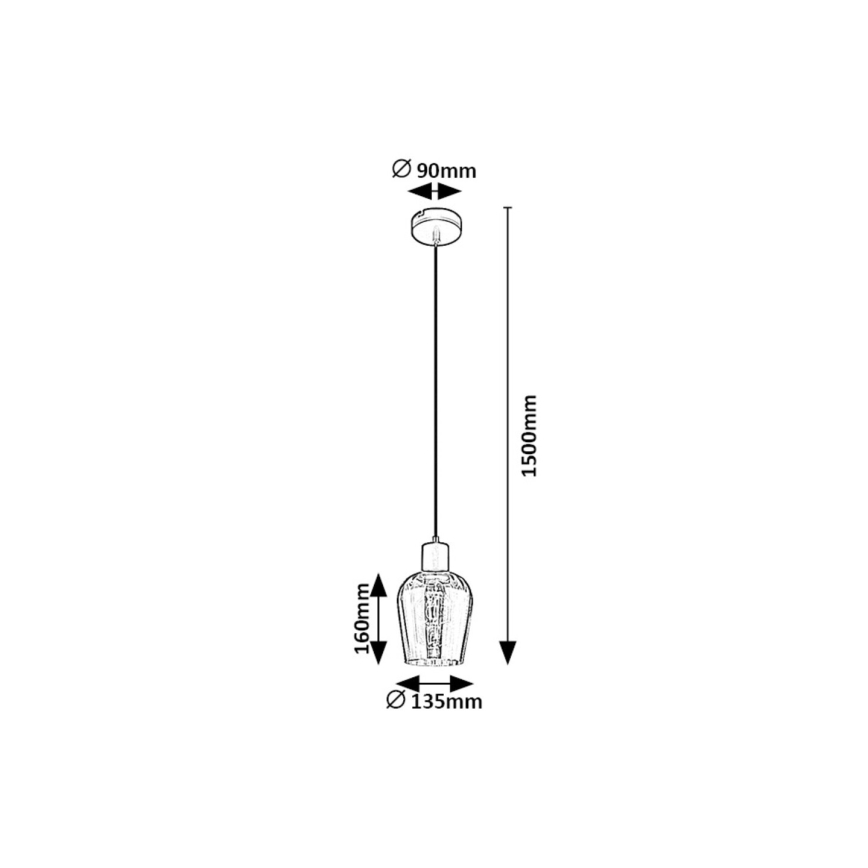 Rabalux - Lustr na lanku 1xE27/40W/230V