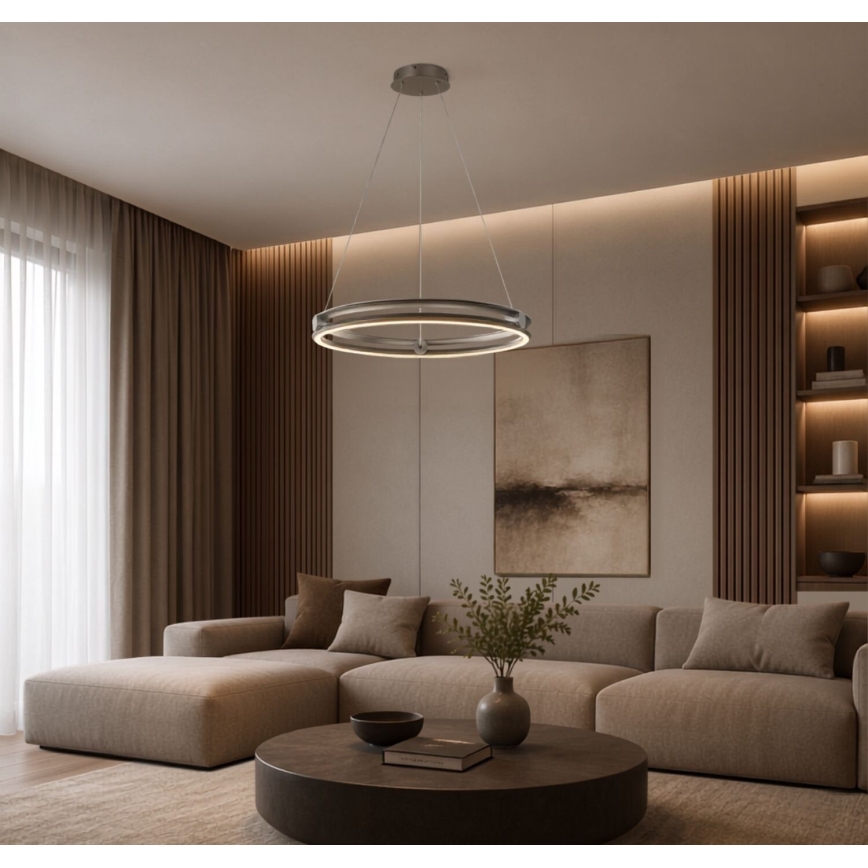 Rabalux - LED Stmívatelný lustr na lanku LED/60W/230V 3000-6500K šedá + dálkové ovládání