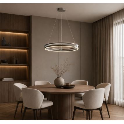 Rabalux - LED Stmívatelný lustr na lanku LED/60W/230V 3000-6500K šedá + dálkové ovládání
