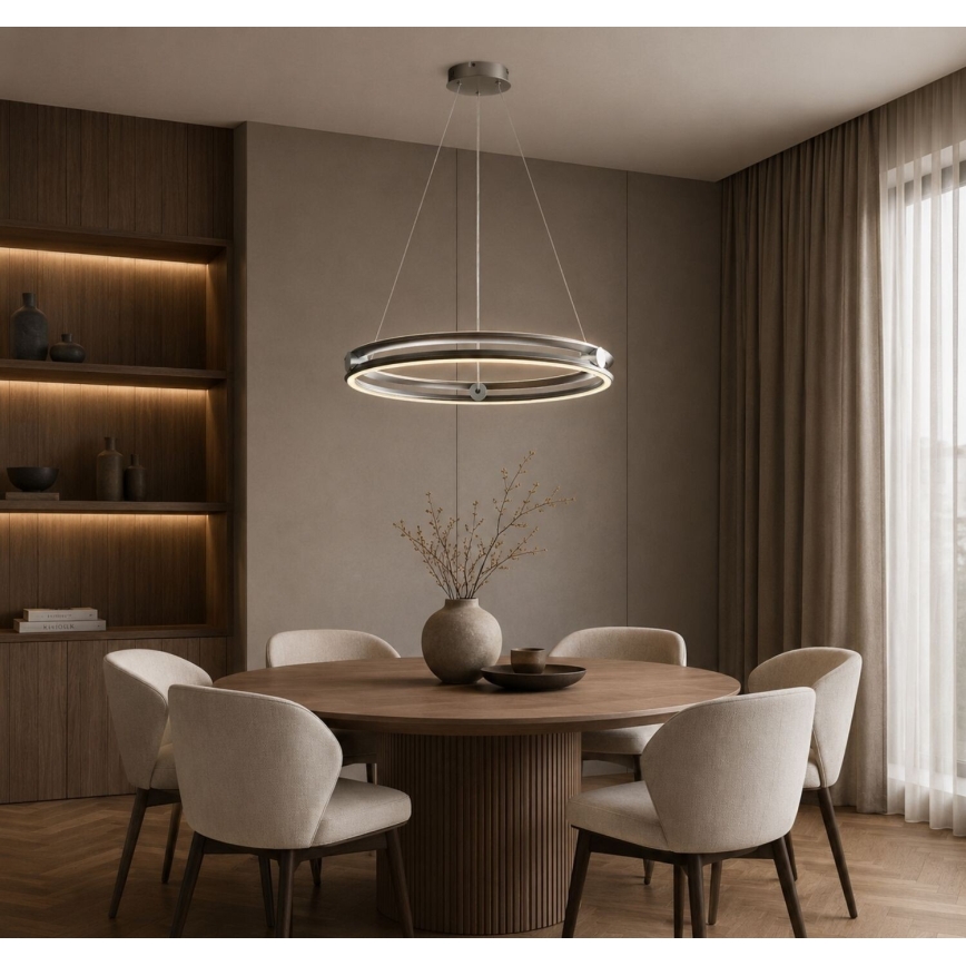 Rabalux - LED Stmívatelný lustr na lanku LED/60W/230V 3000-6500K šedá + dálkové ovládání