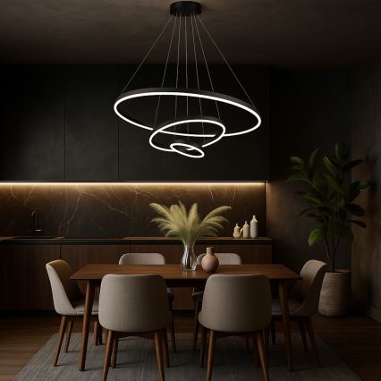 Rabalux - LED Stmívatelný lustr na lanku LED/100W/230V 3000-6500K + dálkové ovládání