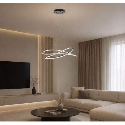 Rabalux - LED Stmívatelný lustr na lanku LED/75W/230V 3000-6500K + dálkové ovládání