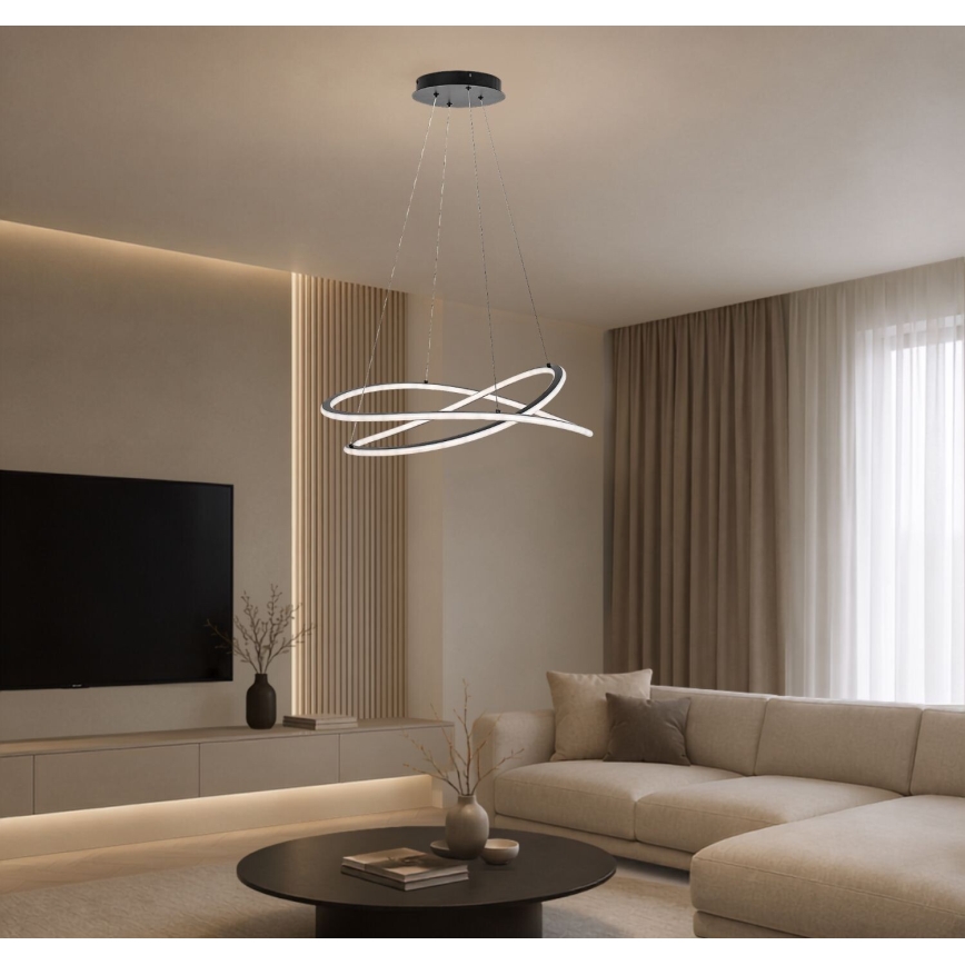 Rabalux - LED Stmívatelný lustr na lanku LED/75W/230V 3000-6500K + dálkové ovládání