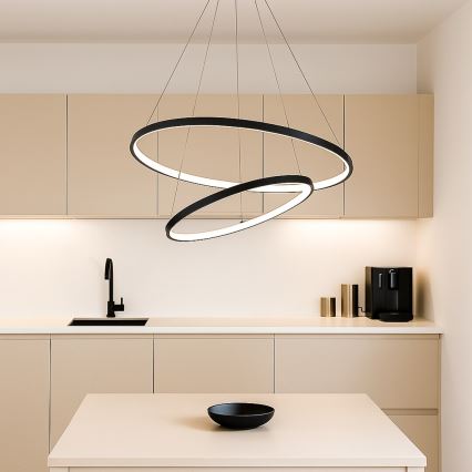 Rabalux - LED Stmívatelný lustr na lanku LED/75W/230V 3000-6500K + dálkové ovládání