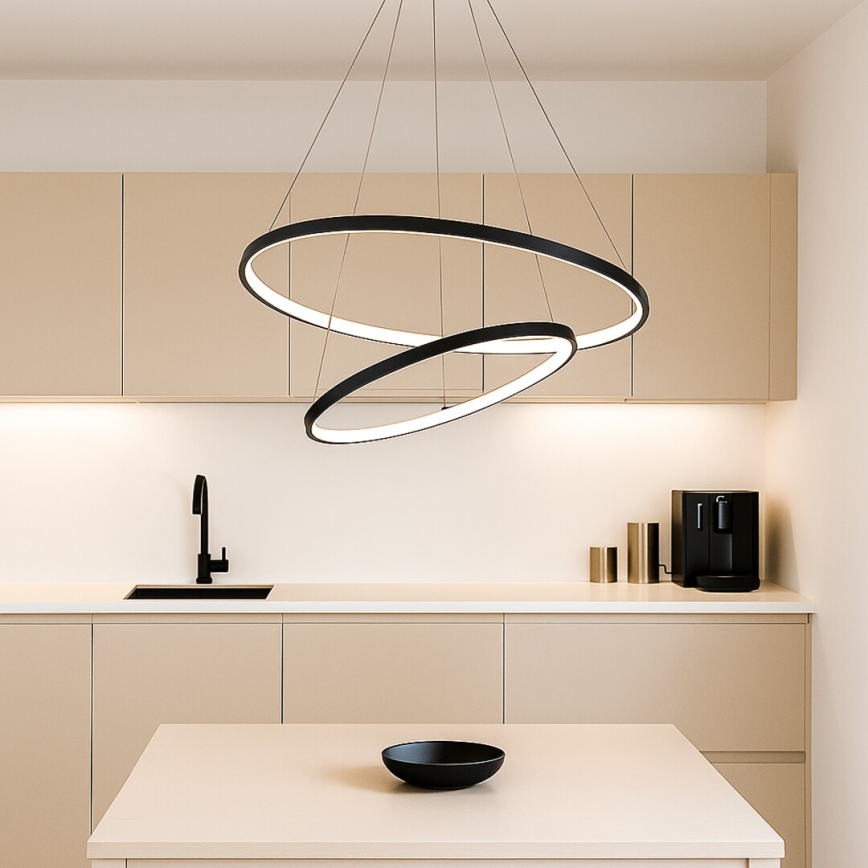 Rabalux - LED Stmívatelný lustr na lanku LED/75W/230V 3000-6500K + dálkové ovládání