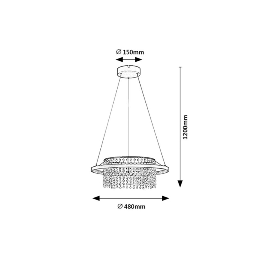 Rabalux - LED Lustr na lanku LED/40W/230V 3000/3500/4000K