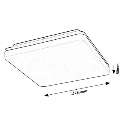 Rabalux - LED Koupelnové stropní svítidlo LED/24W/230V IP54