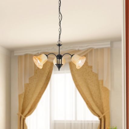 Rabalux - Lustr na řetězu COLETTE 3xE14/40W/230V