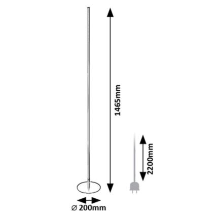 Rabalux - LED Stojací lampa LED/18W/230V 3000K