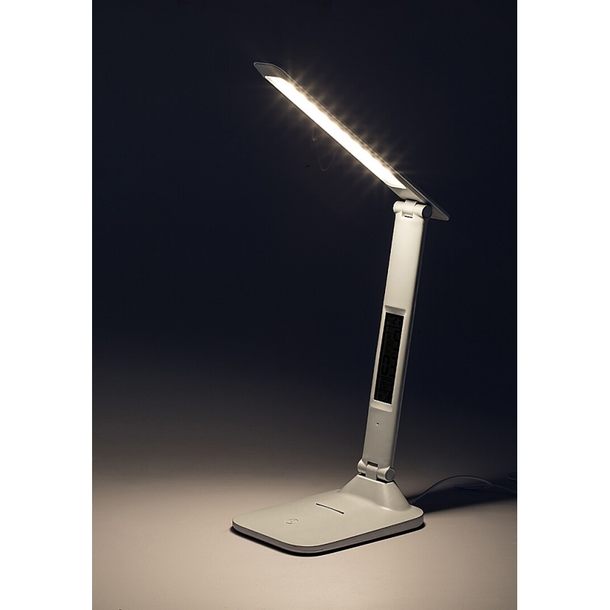 Rabalux - LED Stmívatelná stolní lampa s displejem LED/5W/5V 2600mAh 3000-6000K