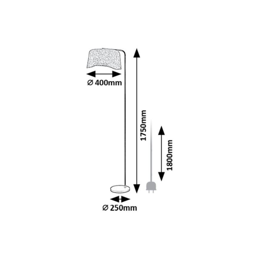 Rabalux - Stojací lampa 1xE27/10W/230V