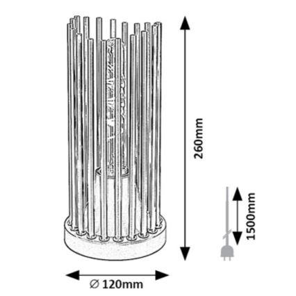 Rabalux - Stolní lampa 1xE27/40W/230V