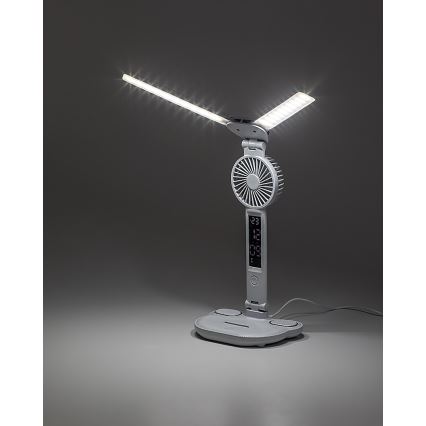 Rabalux - LED Stmívatelná stolní lampa s ventilátorem LED/7W/5V 3000/4000/6500K