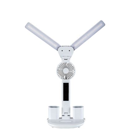 Rabalux - LED Stmívatelná stolní lampa s ventilátorem LED/7W/5V 3000/4000/6500K