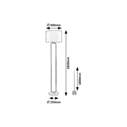 Rabalux - Stojací lampa 1xE27/60W/230V