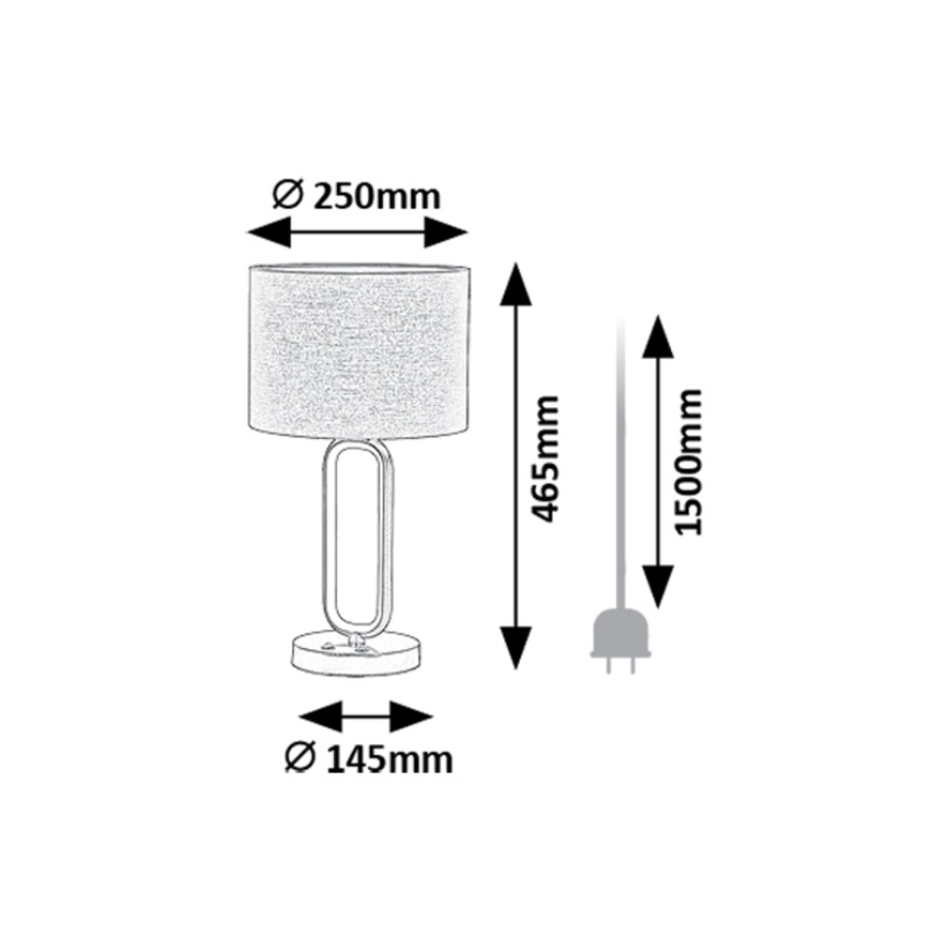 Rabalux - LED Stolní lampa 1xE27/60W/230V + LED/8W
